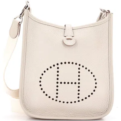 Pre-owned Hermes  Hermes Evelyne Bag Gen Iii Clemence Tpm In Gray