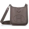 Pre-owned Hermes  Hermes Evelyne Bag Gen Iii Clemence Tpm In Gray