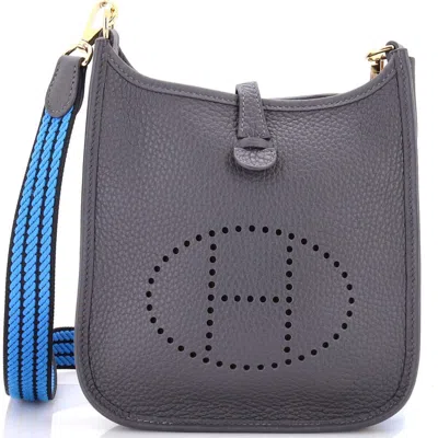 Pre-owned Hermes  Hermes Evelyne Bag Gen Iii Clemence Tpm In Gray