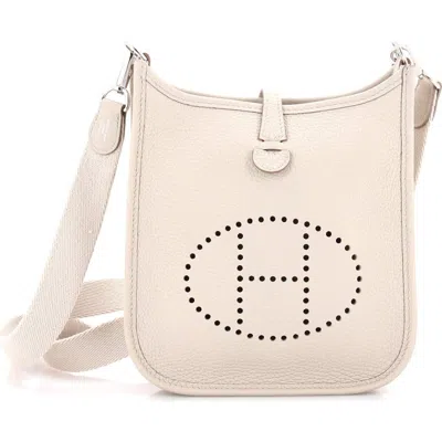 Pre-owned Hermes  Hermes Evelyne Bag Gen Iii Clemence Tpm In Gray