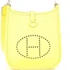 Pre-owned Hermes  Hermes Evelyne Bag Gen Iii Clemence Tpm In Yellow
