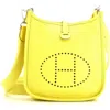 Pre-owned Hermes  Hermes Evelyne Bag Gen Iii Clemence Tpm In Yellow