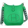 Pre-owned Hermes  Hermes Evelyne Bag Gen Iii Clemence Tpm In Green