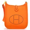 Pre-owned Hermes  Hermes Evelyne Bag Gen Iii Clemence Tpm In Orange