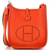 Pre-owned Hermes  Hermes Evelyne Bag Gen Iii Clemence Tpm In Orange