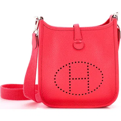 Pre-owned Hermes  Hermes Evelyne Bag Gen Iii Clemence Tpm In Pink