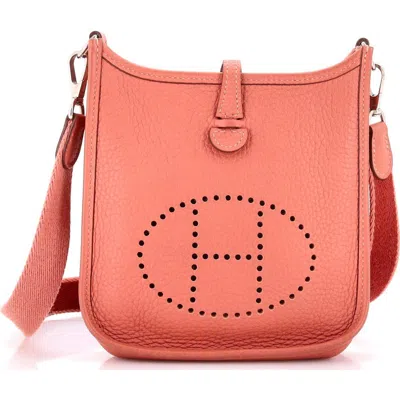 Pre-owned Hermes  Hermes Evelyne Bag Gen Iii Clemence Tpm In Pink