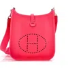 Pre-owned Hermes  Hermes Evelyne Bag Gen Iii Clemence Tpm In Pink