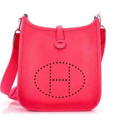 Pre-owned Hermes  Hermes Evelyne Bag Gen Iii Clemence Tpm In Pink