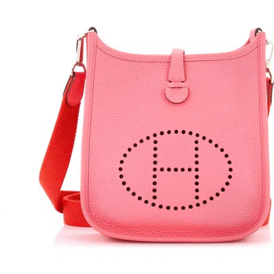 Pre-owned Hermes  Hermes Evelyne Bag Gen Iii Clemence Tpm In Pink