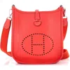 Pre-owned Hermes  Hermes Evelyne Bag Gen Iii Clemence Tpm In Red