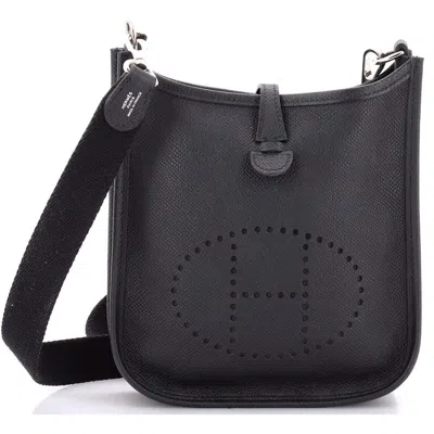 Pre-owned Hermes  Hermes Evelyne Bag Gen Iii Epsom Tpm In Black