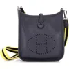 Pre-owned Hermes  Hermes Evelyne Bag Gen Iii Epsom Tpm In Blue