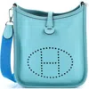 Pre-owned Hermes  Hermes Evelyne Bag Gen Iii Epsom Tpm In Blue