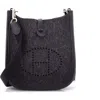 Pre-owned Hermes  Hermes Evelyne Bag Gen Iii Felt Tpm In Black