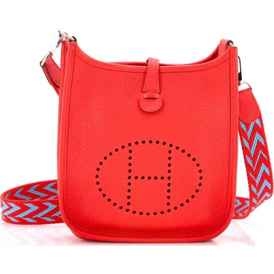 Pre-owned Hermes  Hermes Evelyne Bag Gen Iii Maurice Tpm In Red