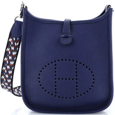 Pre-owned Hermes  Hermes Evelyne Bag Gen Iii Maurice Tpm In Blue