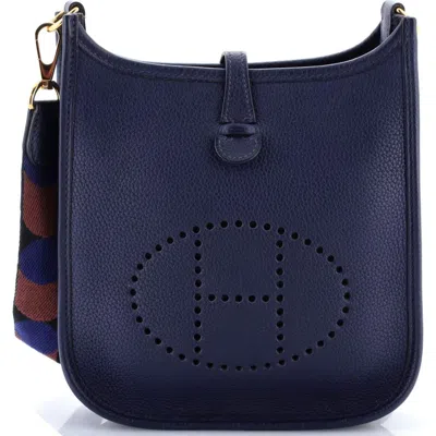 Pre-owned Hermes  Hermes Evelyne Bag Gen Iii Maurice Tpm In Blue