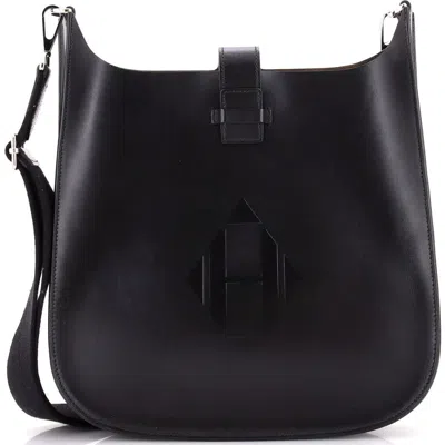 Pre-owned Hermes  Hermes Evelyne Sellier Bag Vache Hunter 29 In Purple