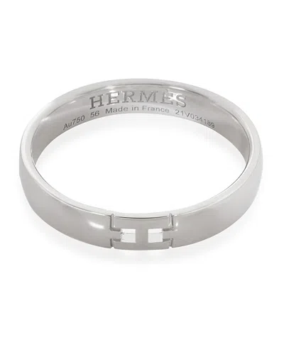 Pre-owned Pre-owned Hermes  Hermes Ever Herakles 18k White Gold Band
