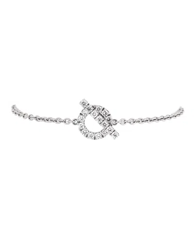 Pre-owned Pre-owned Hermes  Hermes Finesse Bracelet 18k White Gold And Diamonds