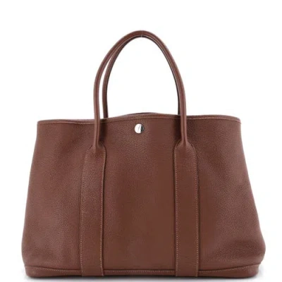 Pre-owned Hermes  Hermes Garden Party Tote Leather 36