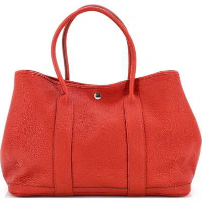 Pre-owned Hermes  Hermes Garden Party Tote Leather 36