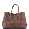 Pre-owned Hermes  Hermes Garden Party Tote Leather 36 In Brown