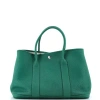 Pre-owned Hermes  Hermes Garden Party Tote Leather 36 In Green