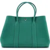 Pre-owned Hermes  Hermes Garden Party Tote Leather 36 In Green