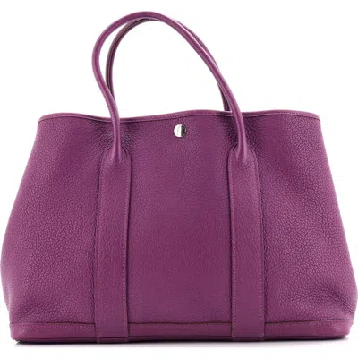 Pre-owned Hermes  Hermes Garden Party Tote Leather 36 In Pink