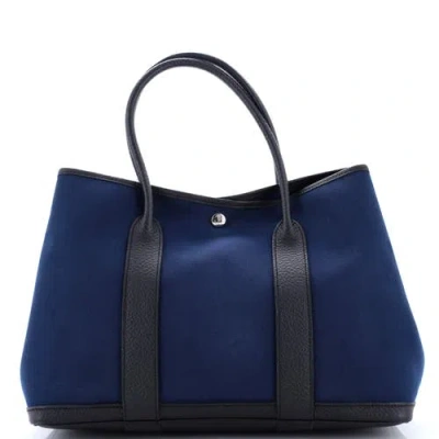 Pre-owned Hermes  Hermes Garden Party Tote Toile And Leather 36