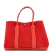 Pre-owned Hermes  Hermes Garden Party Tote Toile And Leather 36