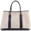 Pre-owned Hermes  Hermes Garden Party Tote Toile And Leather 36 In Multi