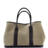 Pre-owned Hermes  Hermes Garden Party Tote Toile And Leather 36 In Brown
