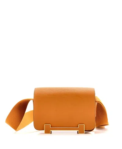 Pre-owned Pre-owned Hermes  Hermes Geta Bag Chevre Mysore In Brown