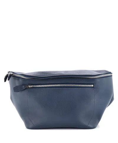 Pre-owned Pre-owned Hermes  Hermes Gm Cityslide Belt Bag Evercolor In Blue