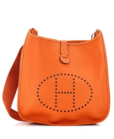 Pre-owned Pre-owned Hermes  Hermes Gm Evelyne Bag Gen I Epsom In Brown