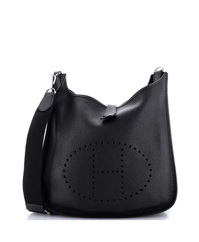 Pre-owned Pre-owned Hermes  Hermes Gm Evelyne Bag Gen Iii Clemence In Black