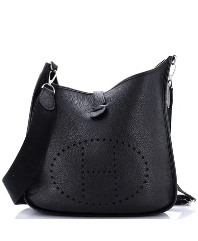 Pre-owned Pre-owned Hermes  Hermes Gm Evelyne Bag Gen Iii Clemence In Black