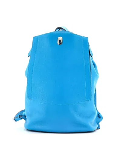 Pre-owned Pre-owned Hermes  Hermes Gr24 Backpack Evercolor In Blue