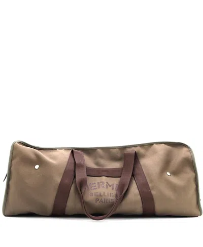 Pre-owned Pre-owned Hermes  Hermes Groom Boot And Helmet Bag Canvas