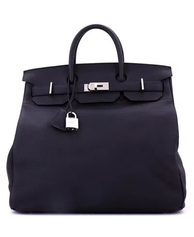 Pre-owned Pre-owned Hermes  Hermes Hac 40 Handbag Black Togo With Brushed Palladium Hardware