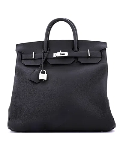 Pre-owned Pre-owned Hermes  Hermes Hac 40 Handbag Black Togo With Palladium Hardware
