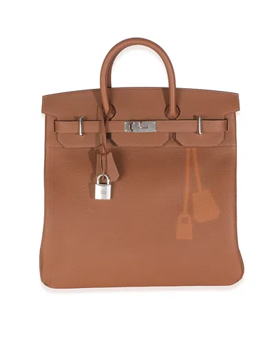 Pre-owned Pre-owned Hermes  Hermes Hac Birkin 40 Leather Handbag In Brown