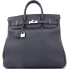 Pre-owned Hermes  Hermes Hac Birkin Bag Grey Togo With Palladium Hardware 40 In Gray