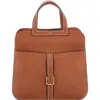 Pre-owned Hermes  Hermes Halzan Bag Clemence 25 In Gold