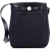 Pre-owned Hermes  Hermes Herbag Toile And Leather Tpm In Black