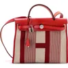 Pre-owned Hermes  Hermes Herbag Zip H Vibration Toile And Leather 31