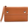 Pre-owned Hermes  Hermes Hermesnap Wallet Bag Epsom In Brown